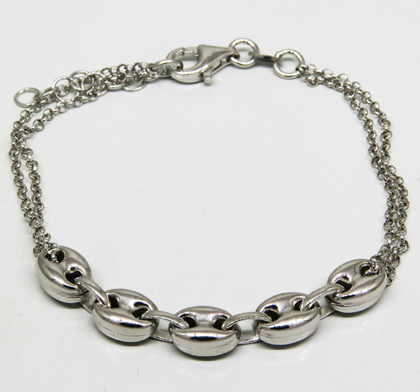 pulsera eslabones ovalados en el centro