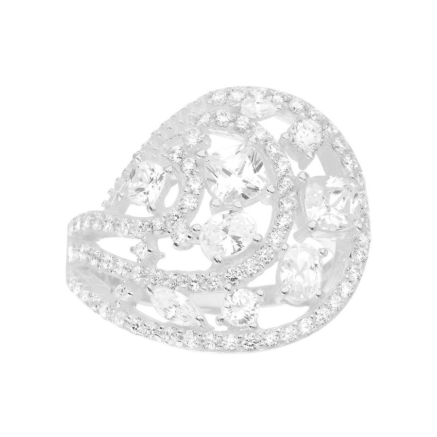 anillo calado pabe forma de gota