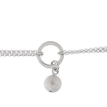 Pulsera circulo pelota satinada