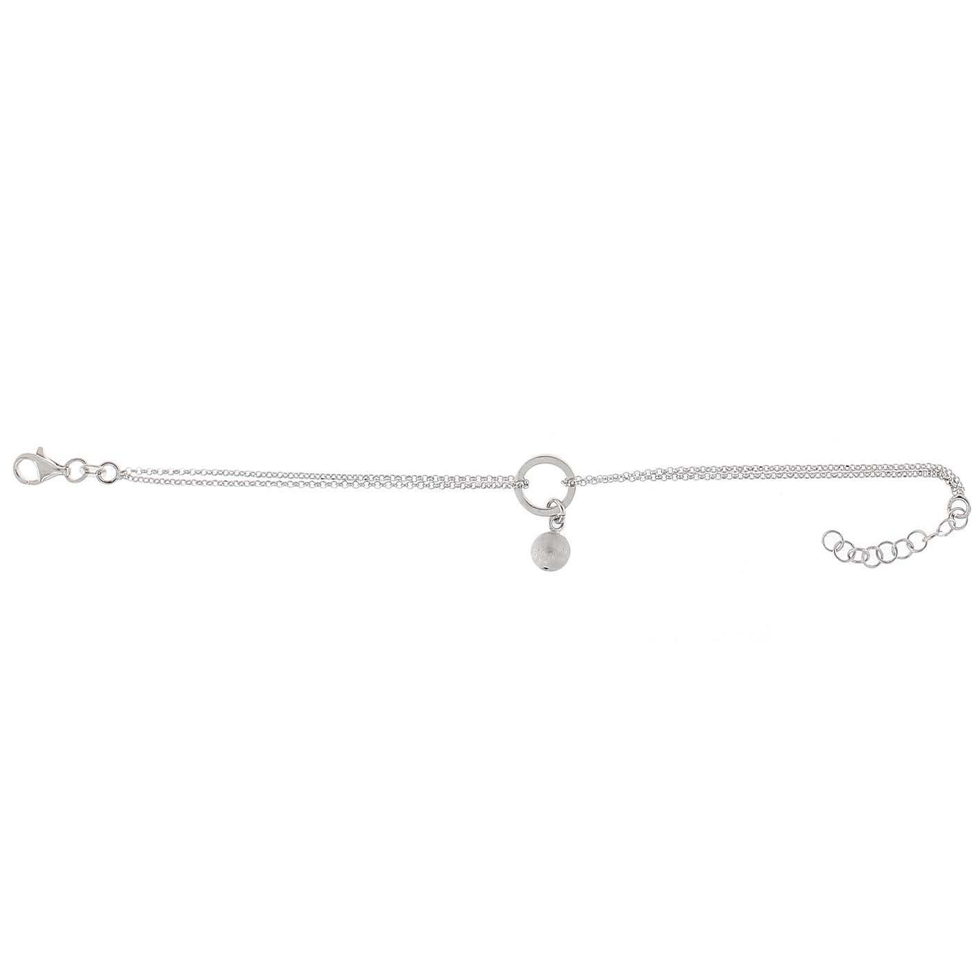 Pulsera circulo pelota satinada