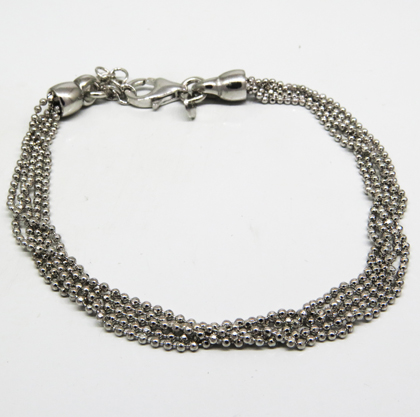 pulsera cadenita de bolitas