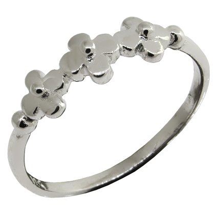 anillo platabella mini trebol 