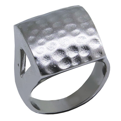 Anillo platabella bombe invertido efecto bollo