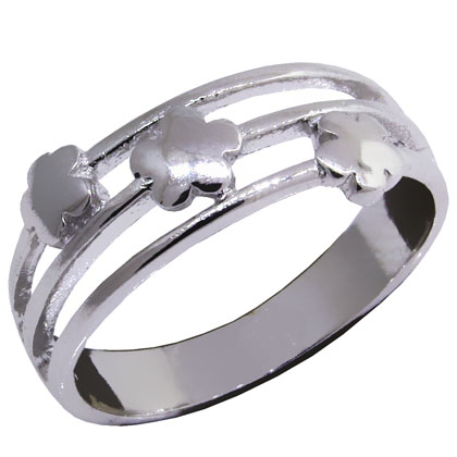 Anillo platabella pentagrama flor chico