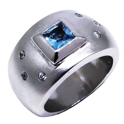 anillo platabella chento grande carre salpicado