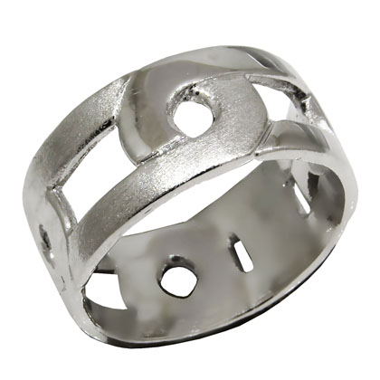 Anillo trenza jala chico platabella