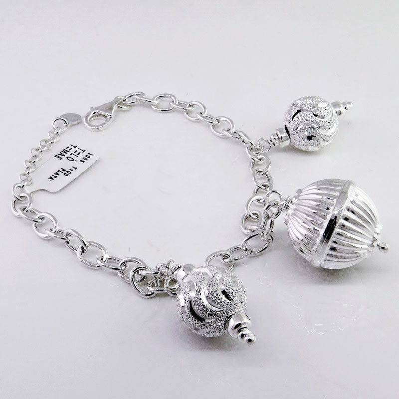Pulsera eslabonada con llamadores de angeles