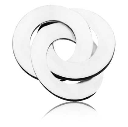 Dije triple arandela para grabar ( precio sin cadena )