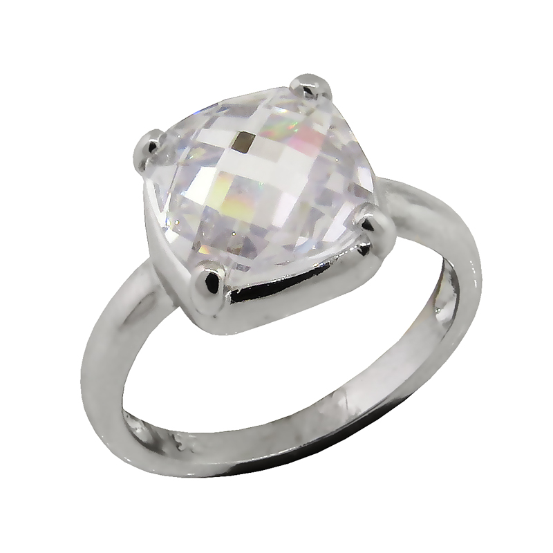 Anillo pomelatto platabella chico piedra blanco