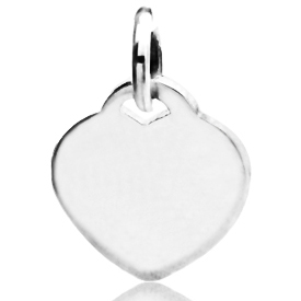 Dije corazon grande chato. ( 2,6 x 2,8 cm aprox )