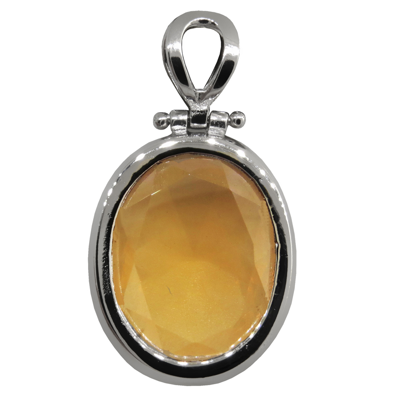 Colgante oval 20 x25, champagne