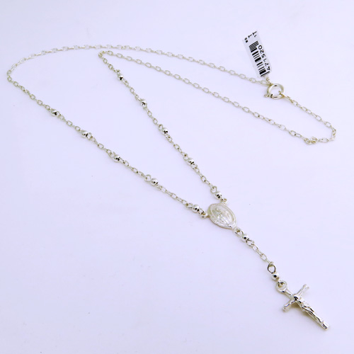 Collar denario con bolitas de 2,5 mm