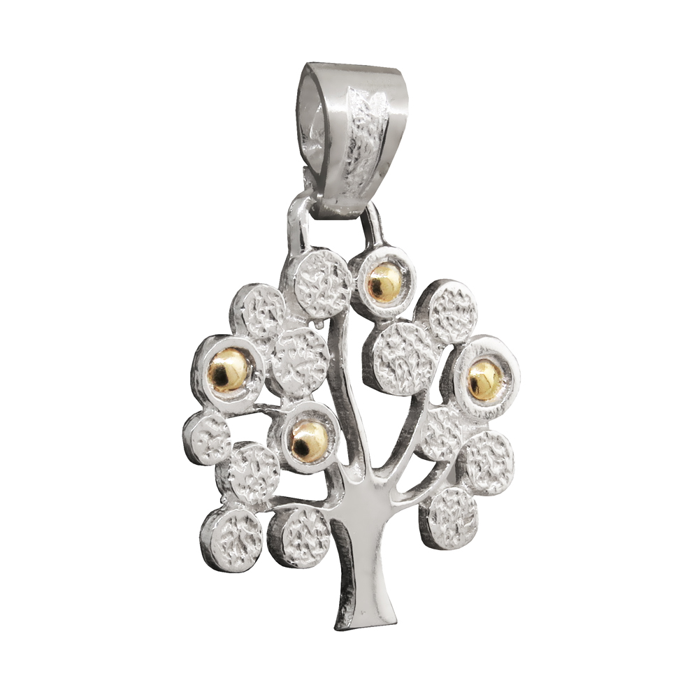 Colgante árbol de la vida con detalles en double