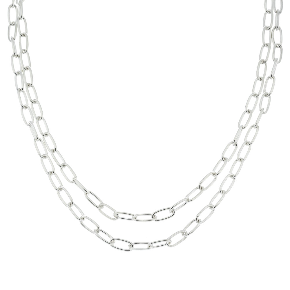 Cadena forcet larga oval, hilo 120 (precio  x 85 cm )