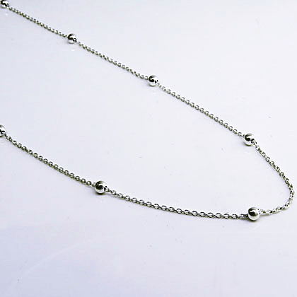 Cadena rolo con bolitas x40 o x 45