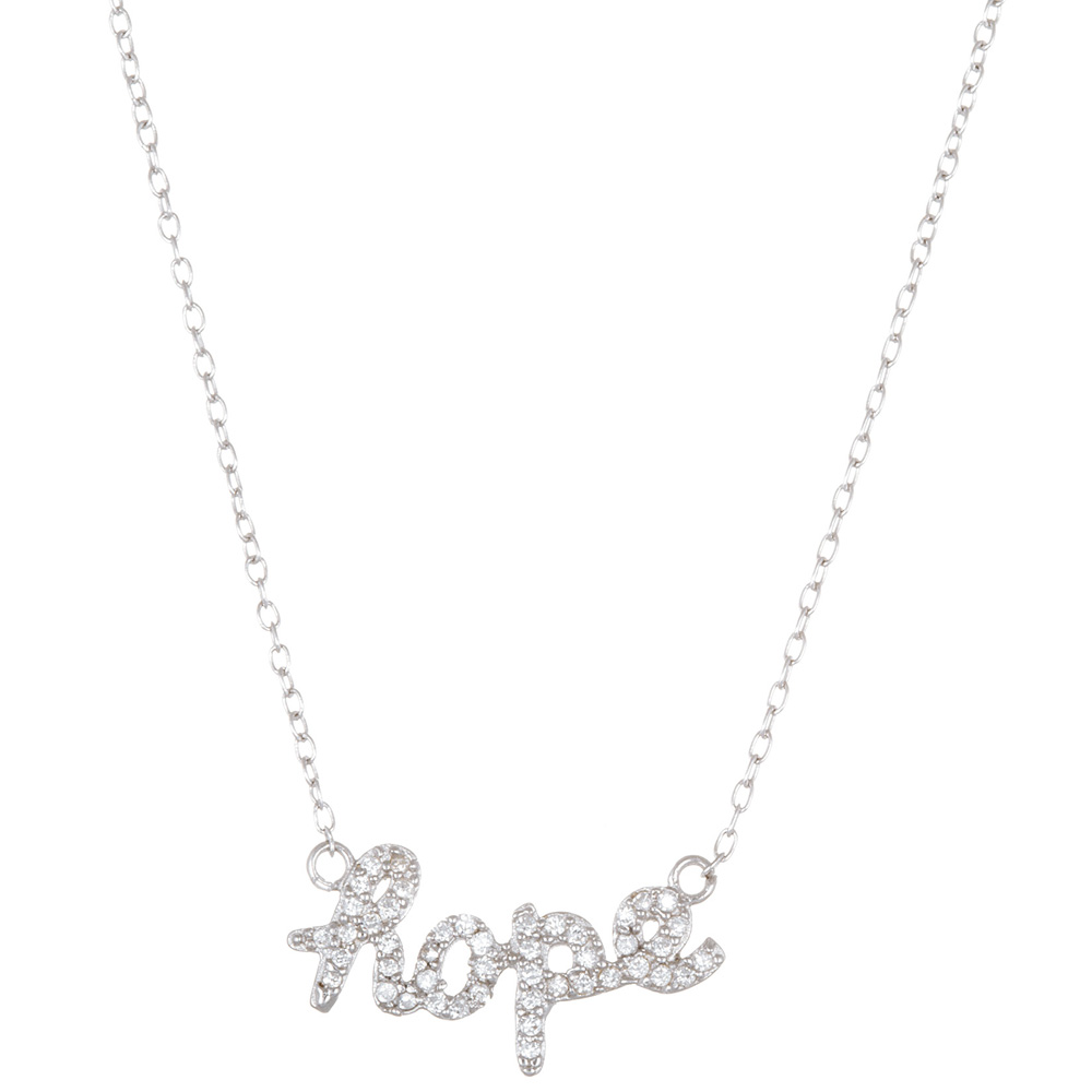 Conjunto hope con piedras blancas