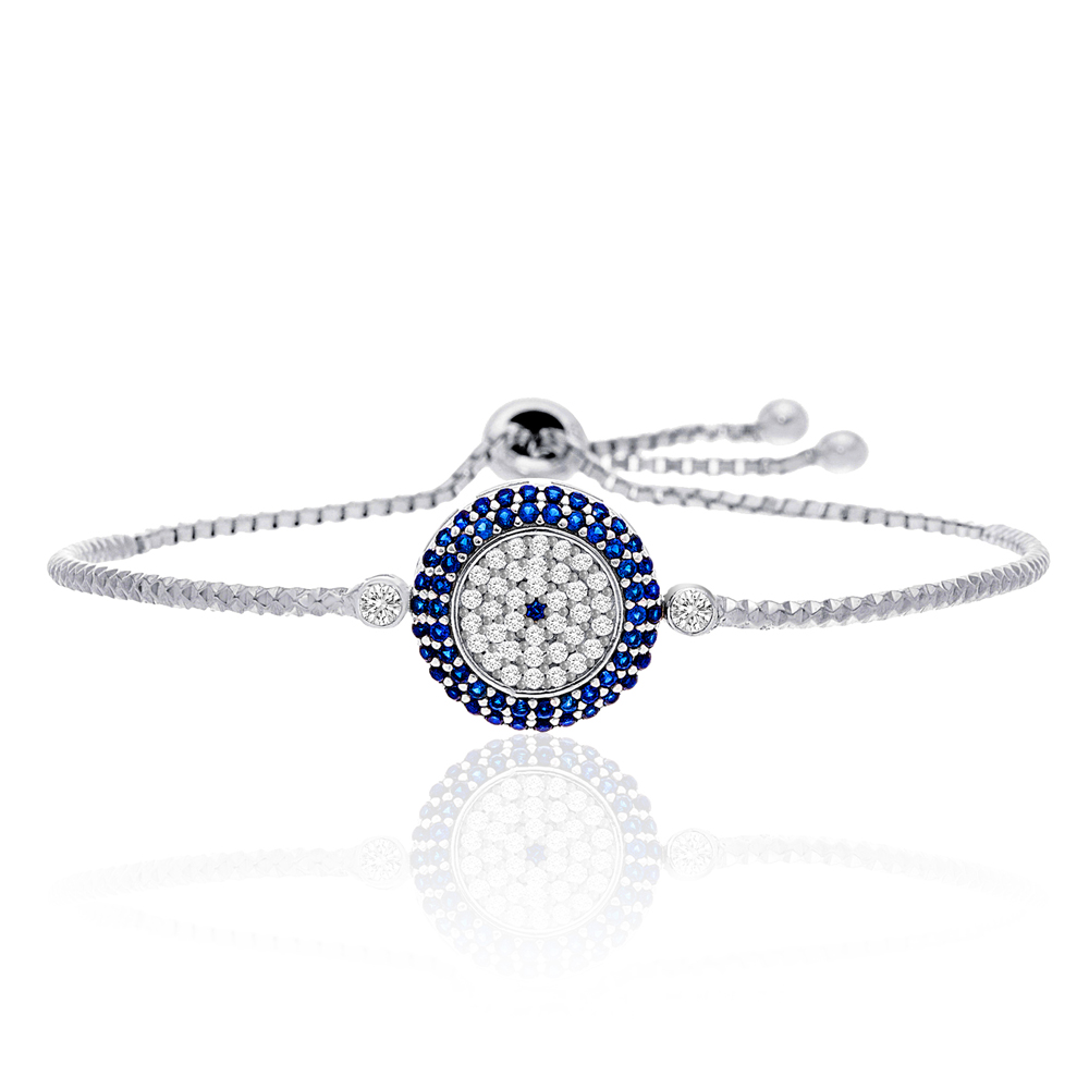 Pulsera ojito pavee, ajustable