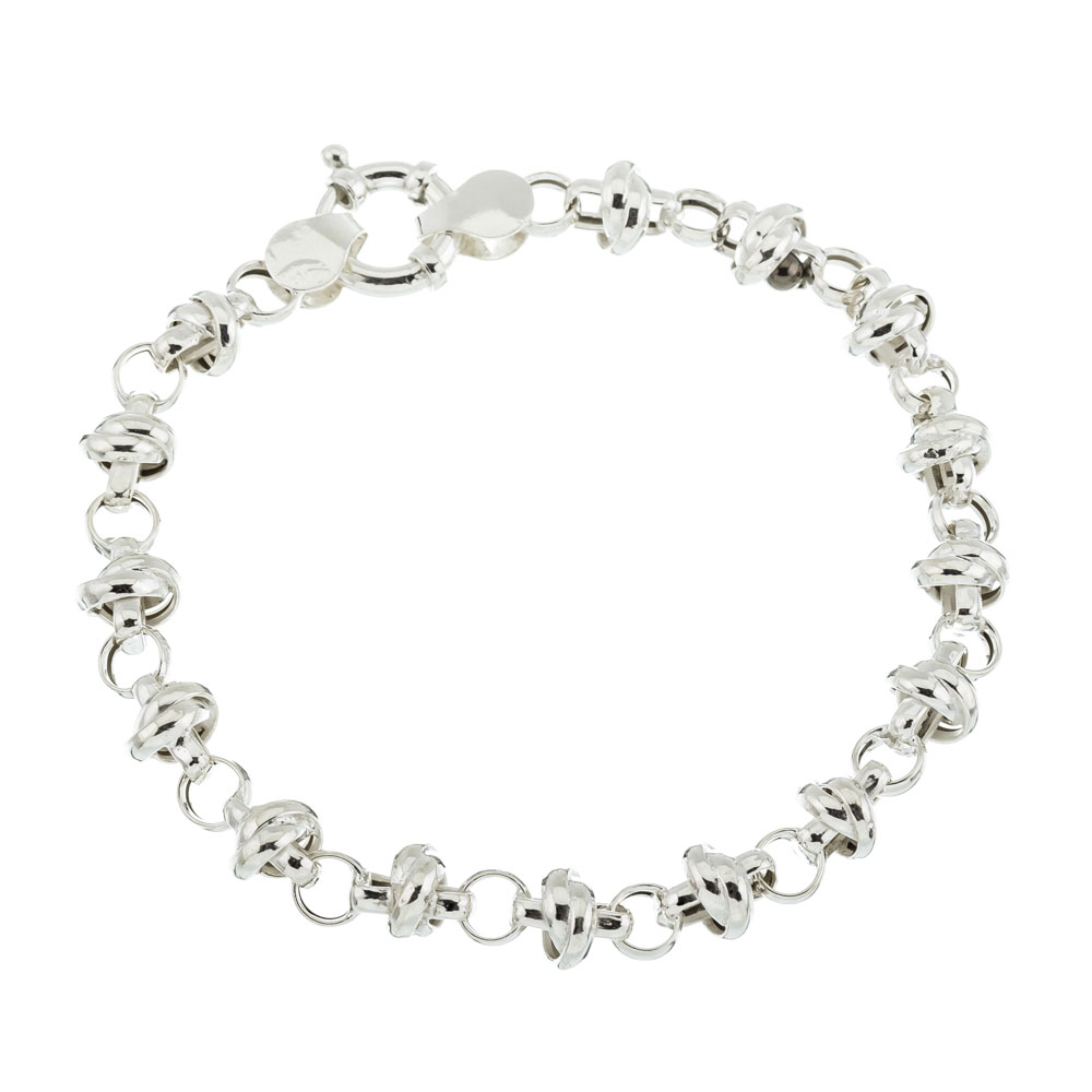 Pulsera eslabones entrelazados