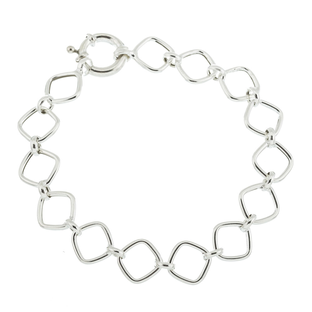 Pulsera eslabones rombo