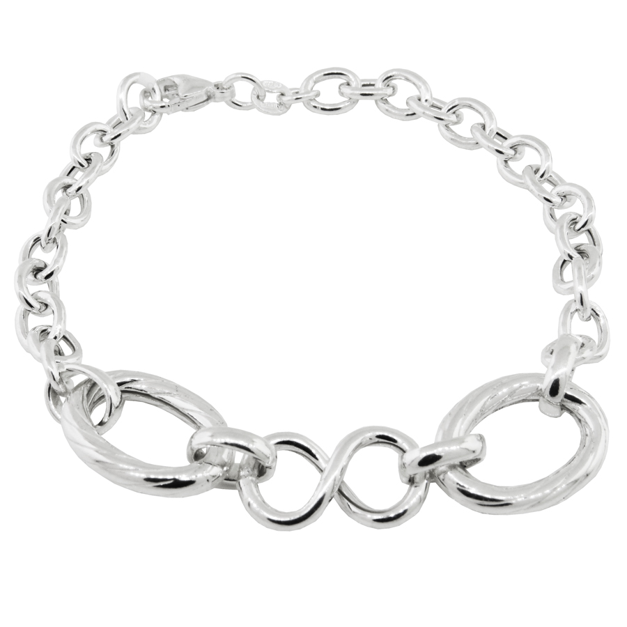 Pulsera eslabonada infinito