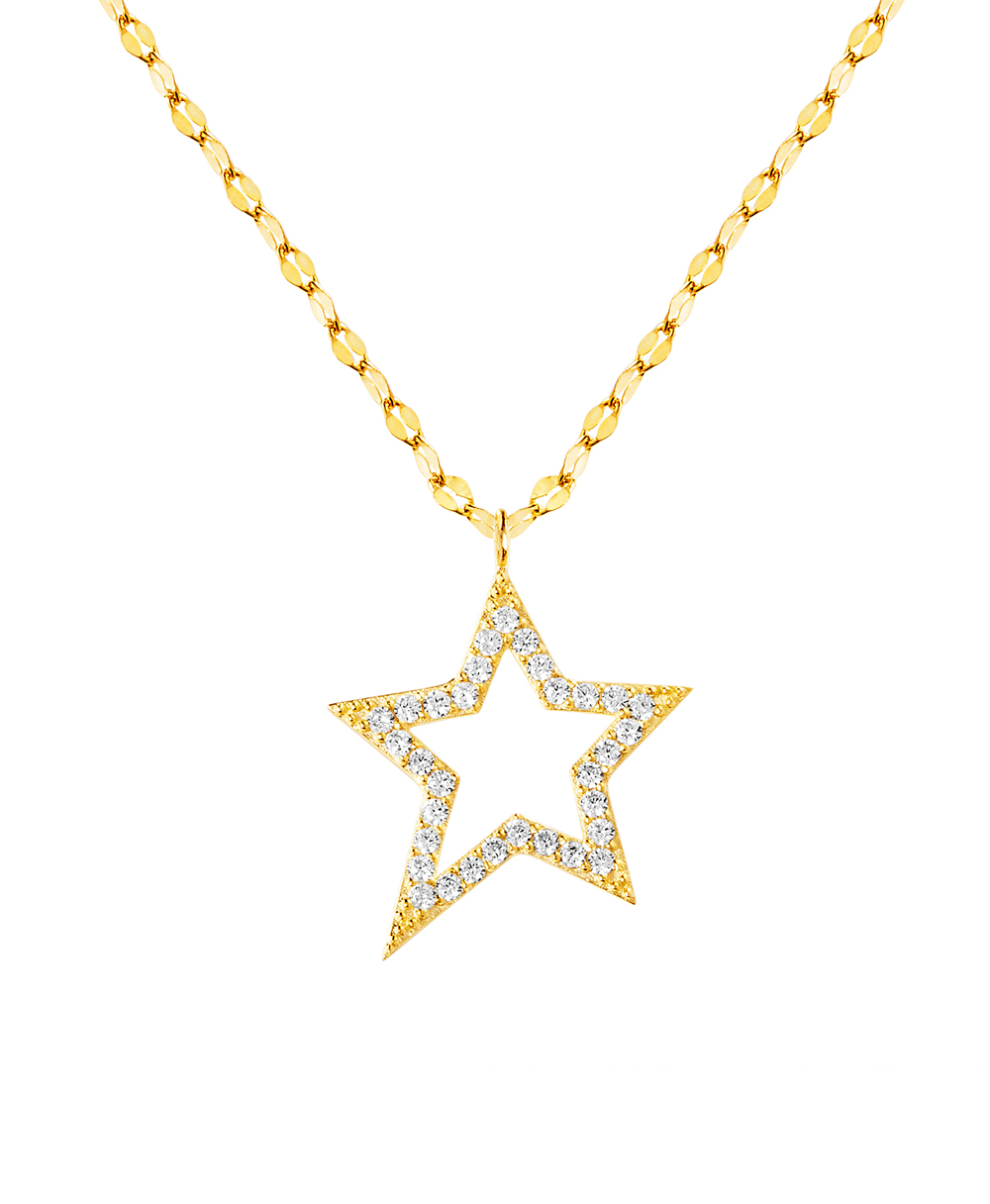 Conjunto estrella, amarillo, con piedras