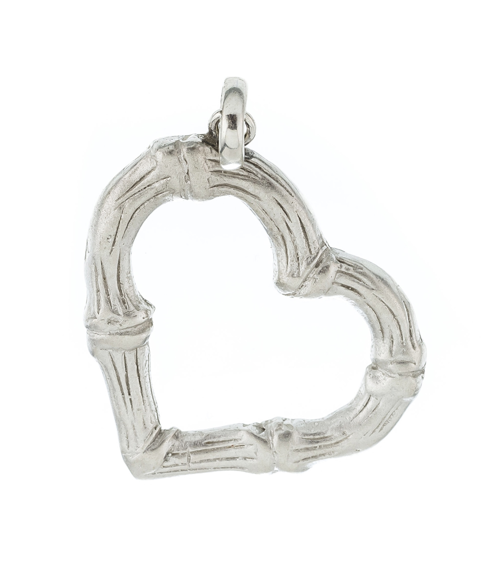 Colgante corazon bamboo