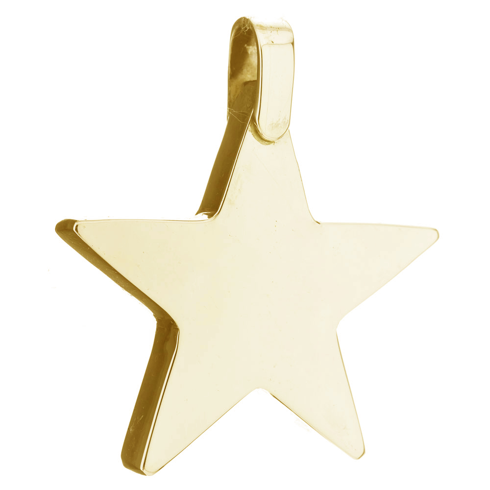 Colgante estrella enchapada