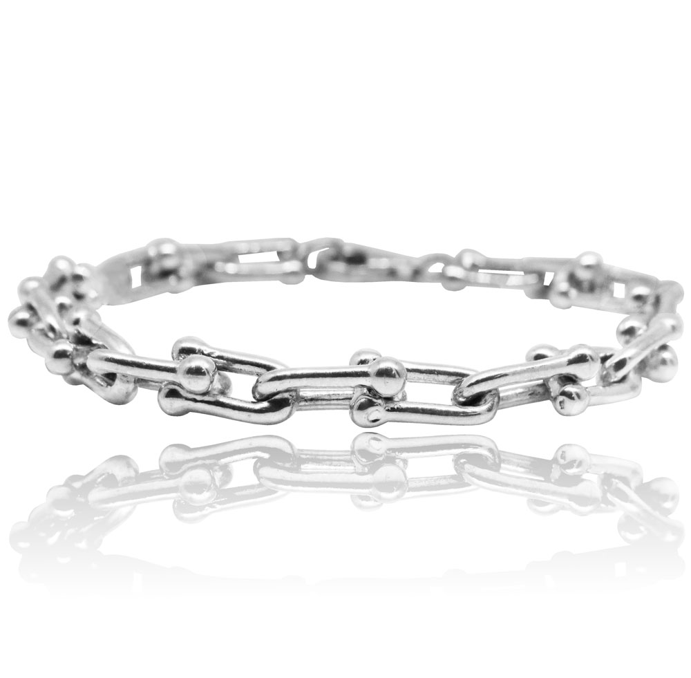Pulsera eslabones con bolitas