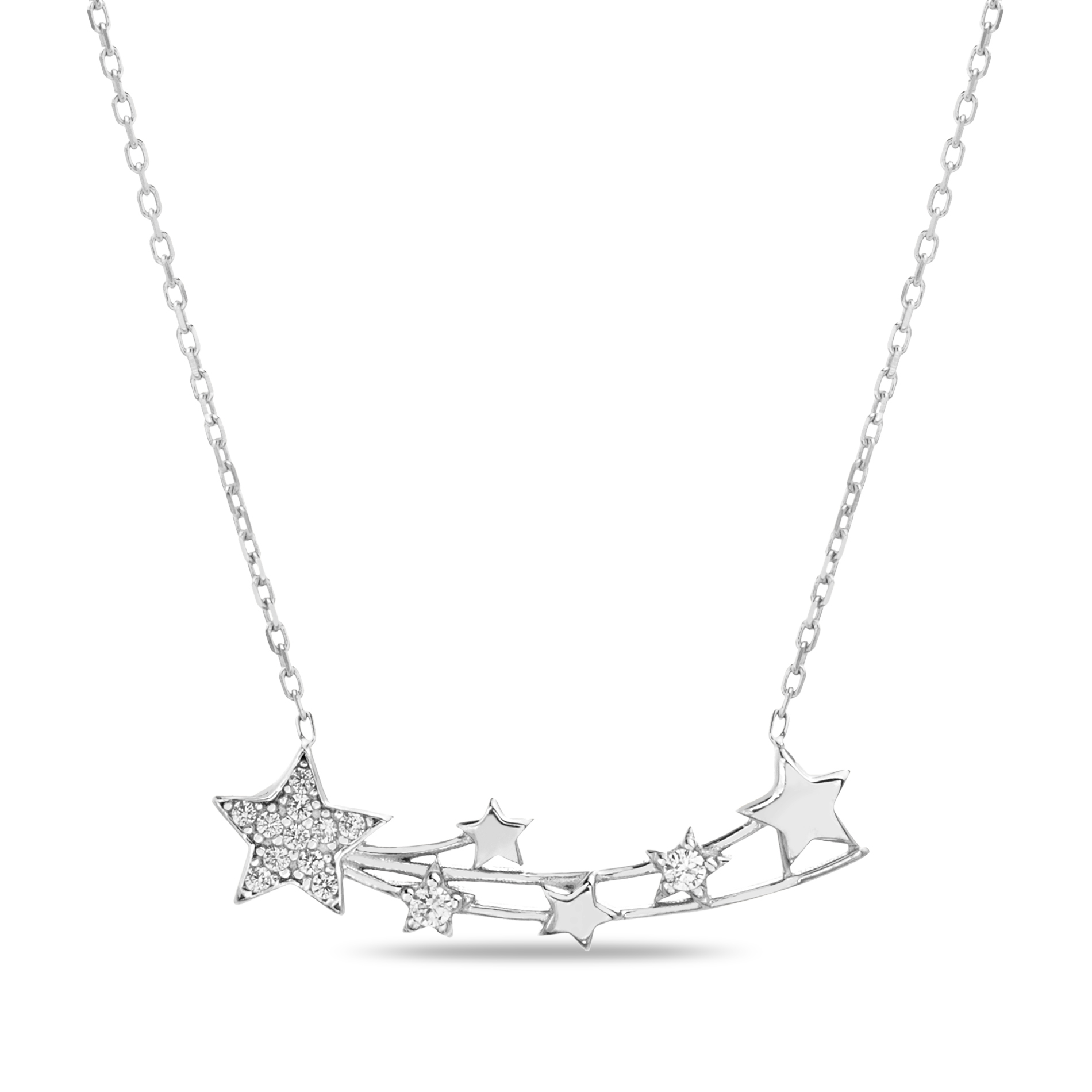 Conjunto seis estrellas con y sin piedras