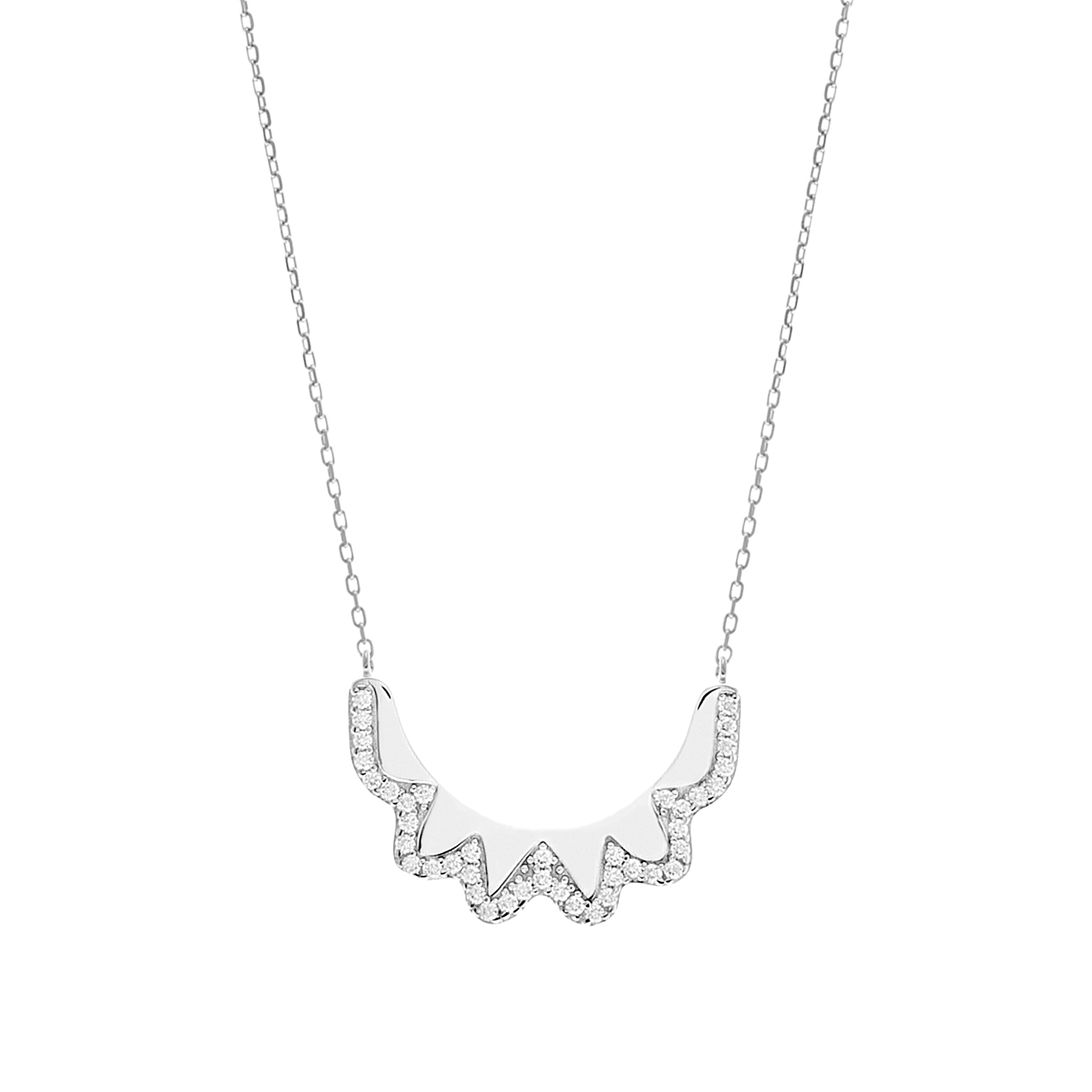 Conjunto ondeado de piedras blancas