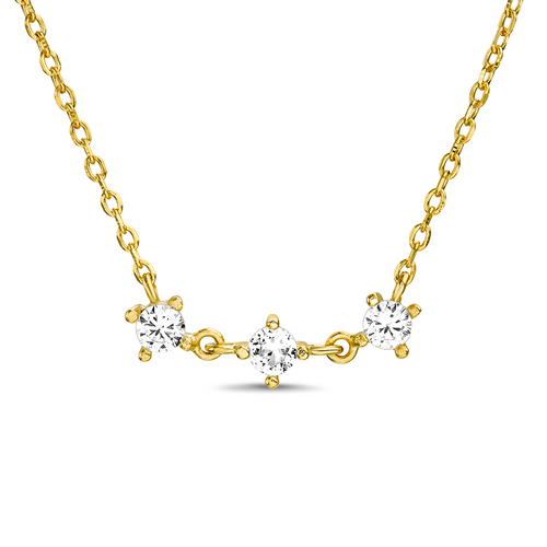Conjunto amarillo 3 piedras 