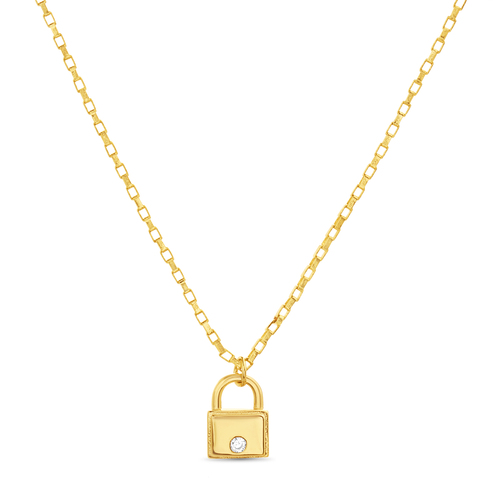 Conjunto candado amarillo