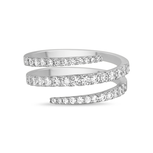 Anillo resorte con piedras