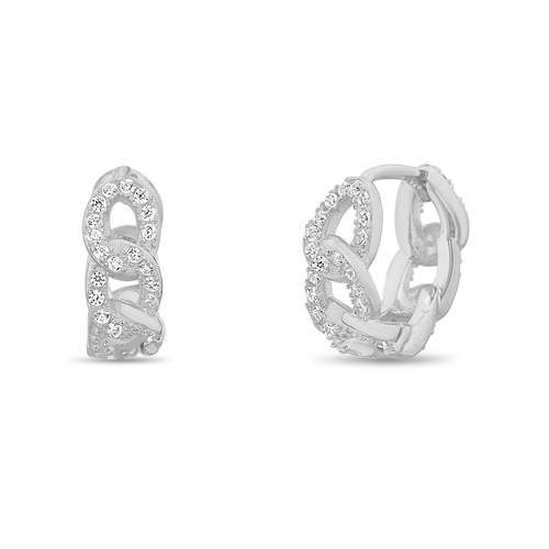 Par aros argollita cuban link chicos . Diametro interno : 8 mm