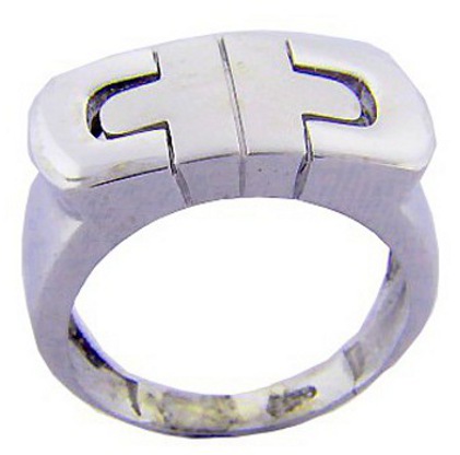 Anillo platabella parentesis, todo pulido 