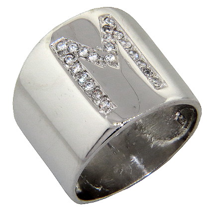 Anillo Peter M imprenta, platabella