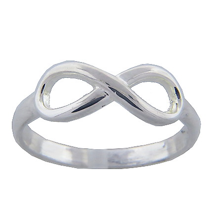 Anillo infinito chico sin piedra fino