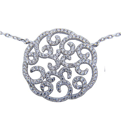 conjunto calado con piedras blanco