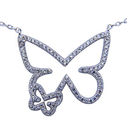 mariposas con piedras blanco conjunto