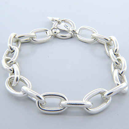 pulsera rolo oval cierre mosqueton