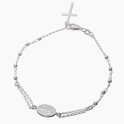 pulsera Rosario blanca