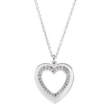 conjunto corazon piedras blancas por dentro, calado