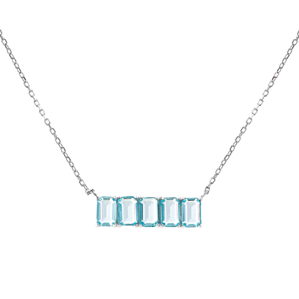 conjunto barrita piedras baguettes celestes