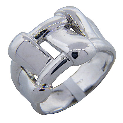 Anillo platabella rodinado canasto mediano