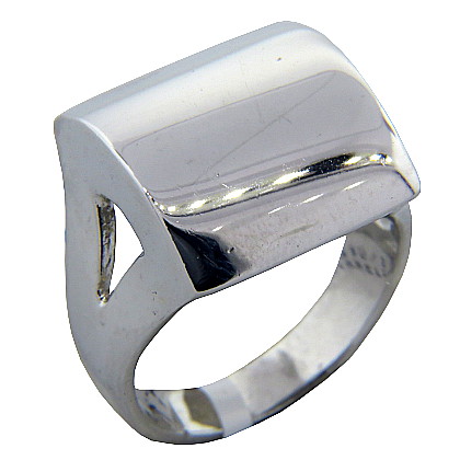 anillo platabella rodinado bombe invertido