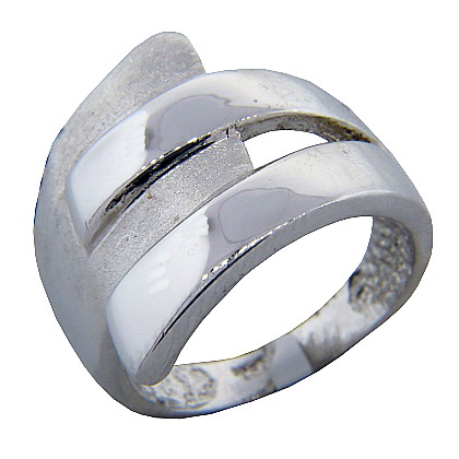 Anillo platabella rodinado doble australiano