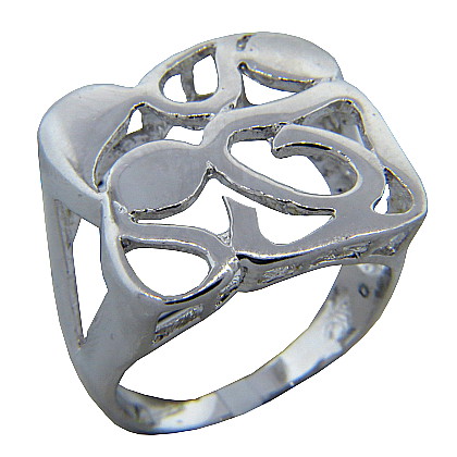anillo platabella nouvelle cuadrado calado rodinado