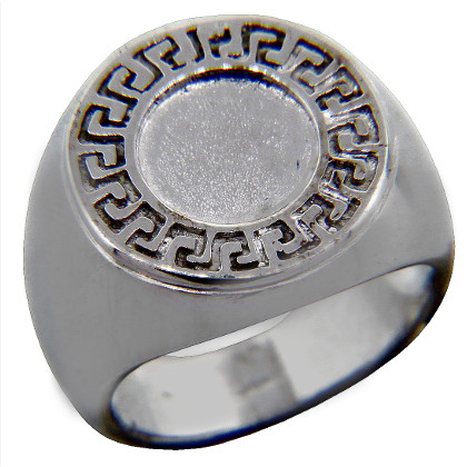 Anillo sello guarda griega platabella