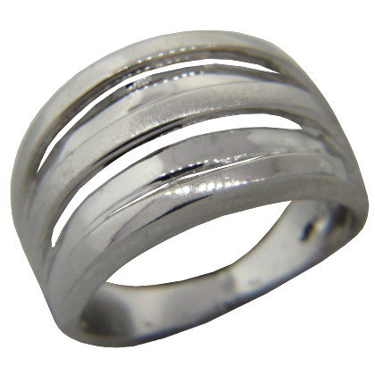 Anillo quintuple medio sin fin platabella