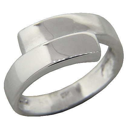 Anillo cruzado plano mediano platabella